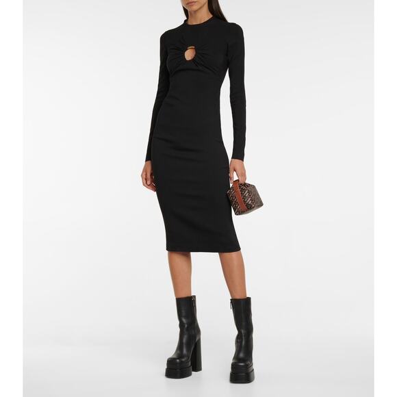 Versace Runway Aevitas Platform Black Leather Ankle Bootie 37.5/ 7.5 NIB $1,725 - Picture 3 of 16